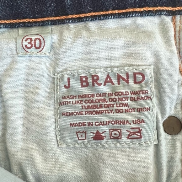 ANTHROPOLOGIE J Brand Denim Low Rise Pencil Leg Jeans Distressed Size 30 - Picture 11 of 12